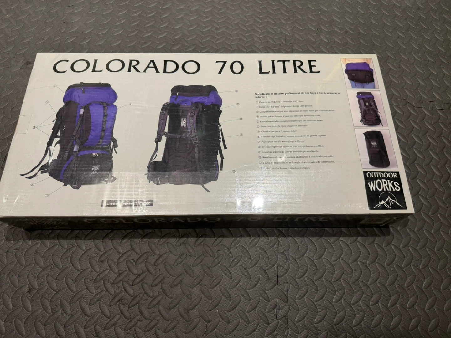 Outdoor Works Colorado 70 Litre Backpack