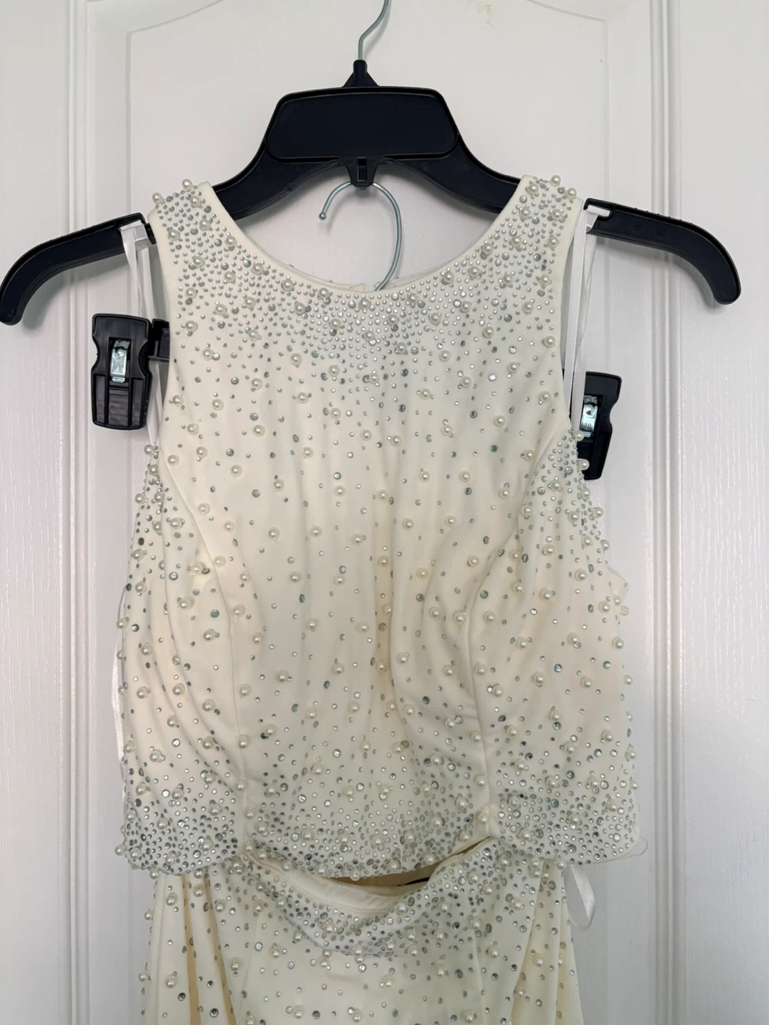 Say Yes to the Prom Beaded Ivory Dress - Size 3 - photo 4