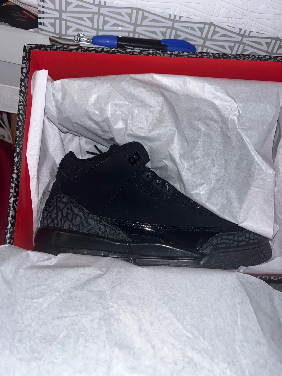 Air Jordan 3 Retro "Black Cat" - photo 2