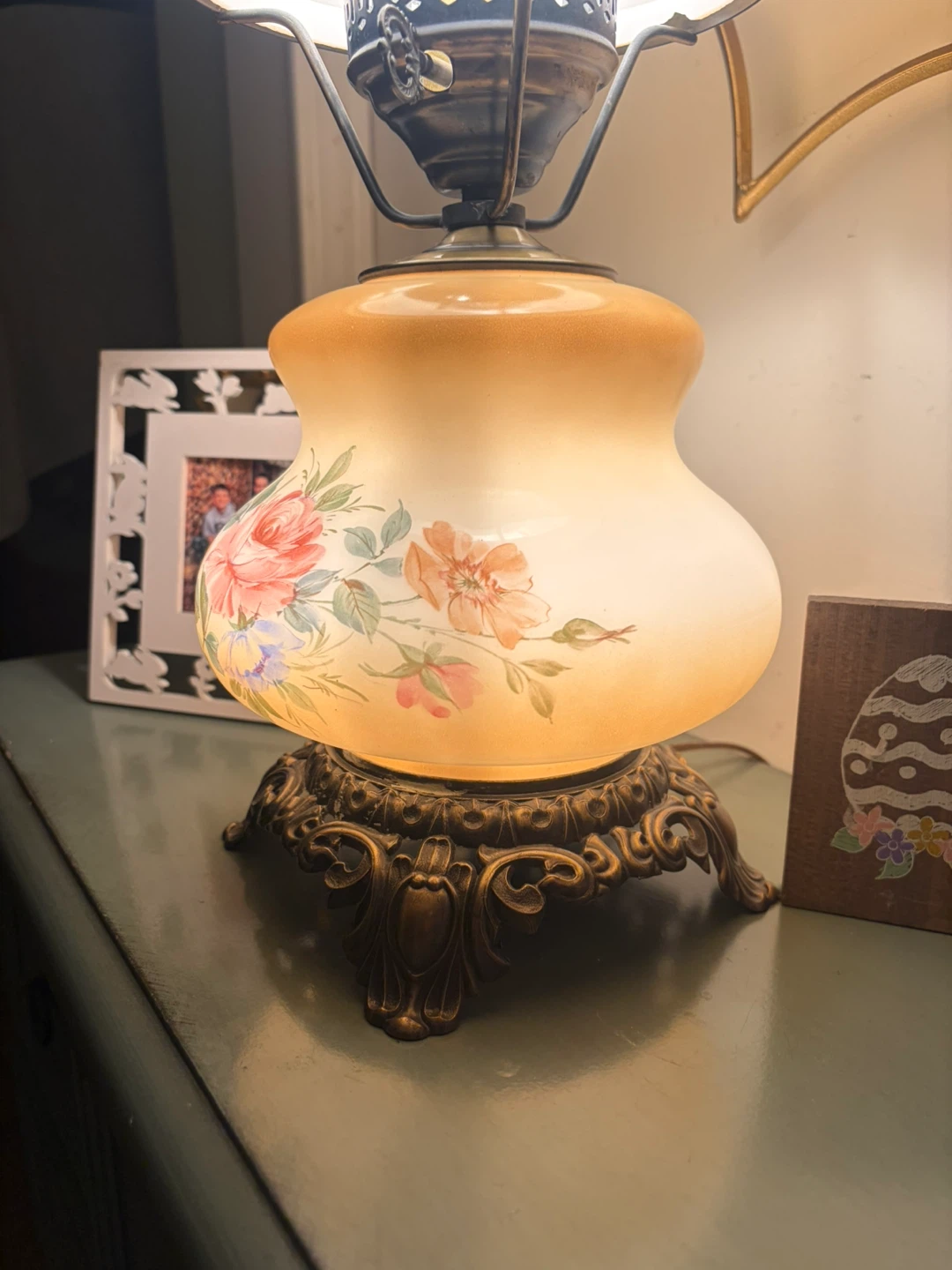 Vintage Floral Accent Lamp - photo 5