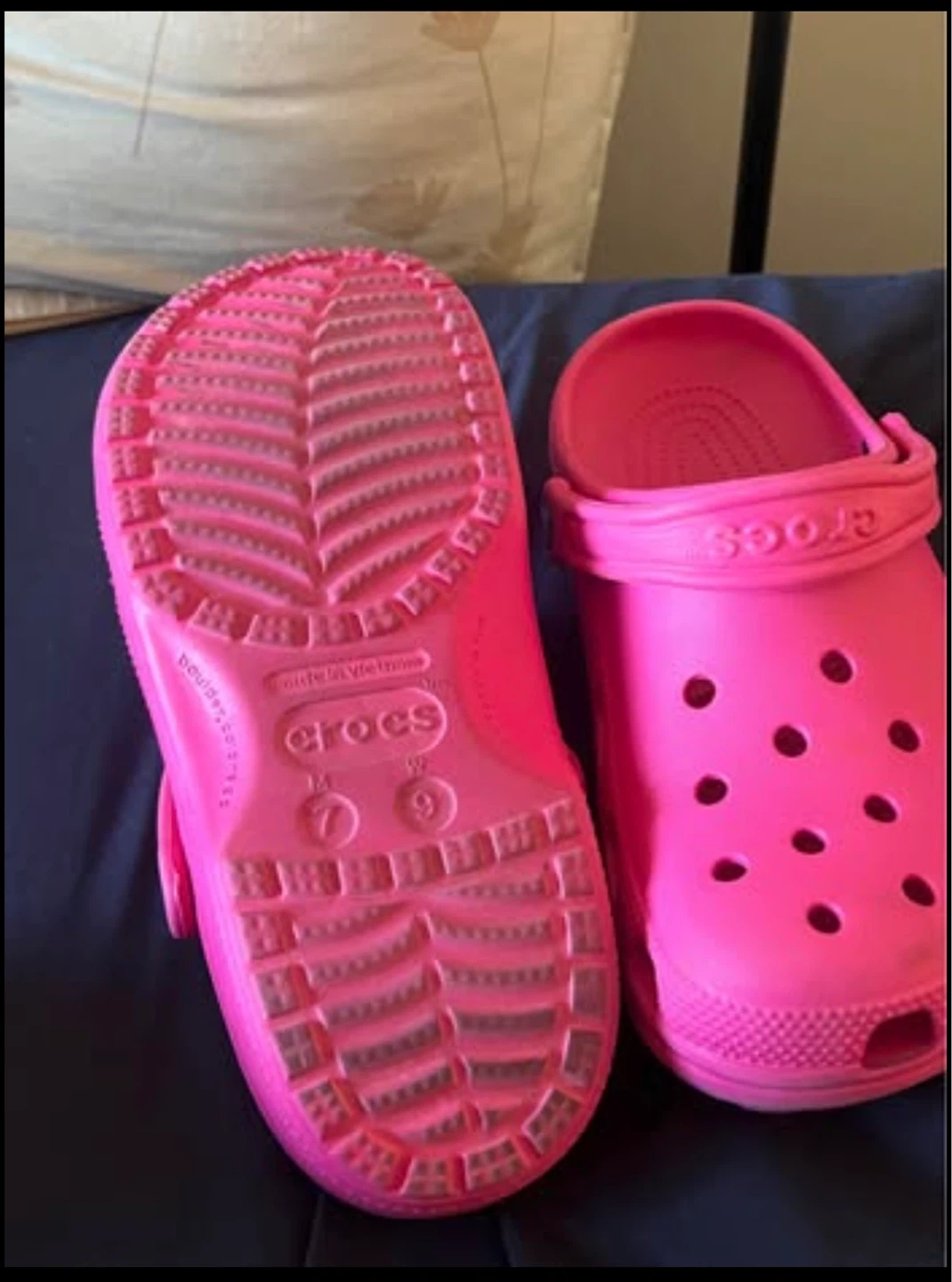 Pink Crocs Size 9 ladies - photo 2