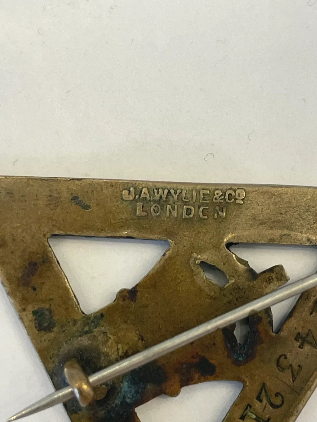 J.A. Wylie & Co London 1916 War Service Badge - photo 4