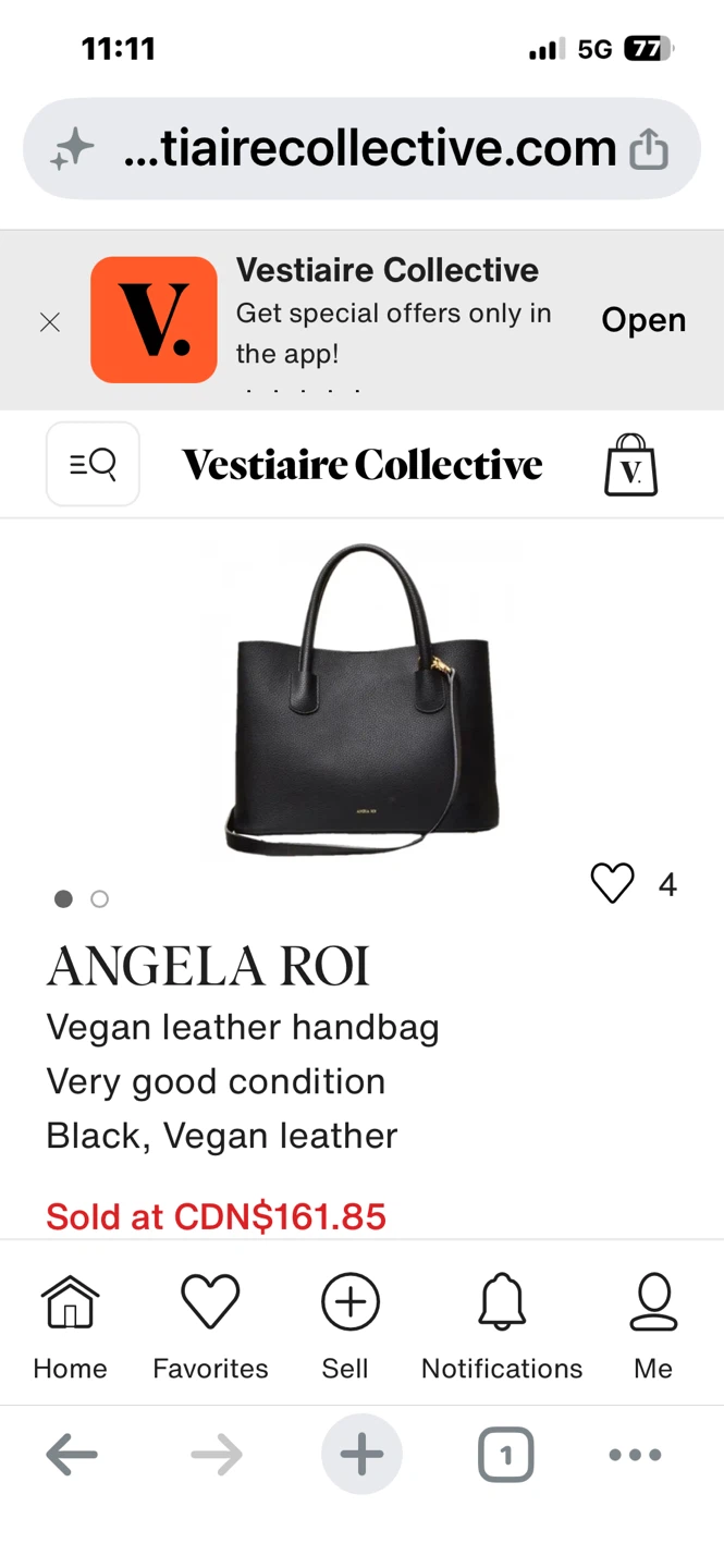 ANGELA ROI Vegan Leather Handbag