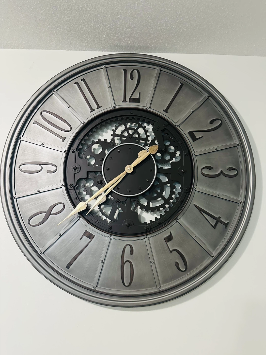 Large Industrial Style Wall Clock