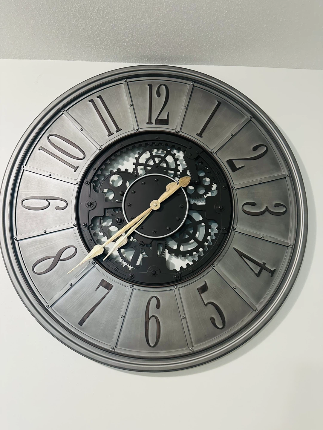 Large Industrial Style Wall Clock - photo 3