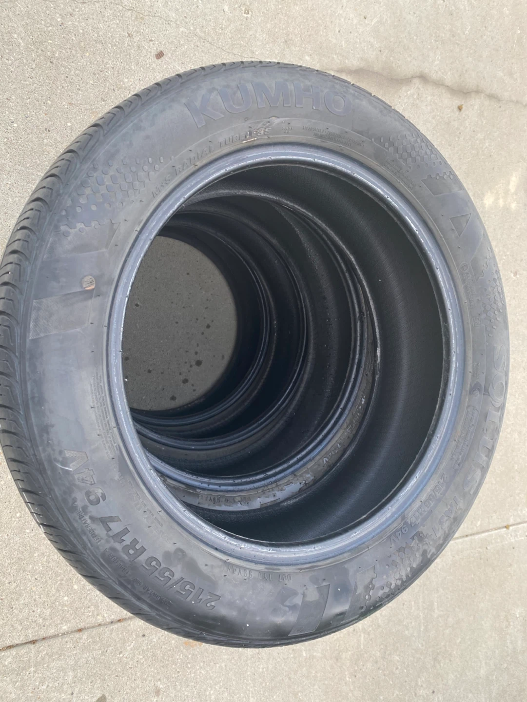 Set of 4 Kumho Solus TA31 Tires 215/55R17 94V - photo 2