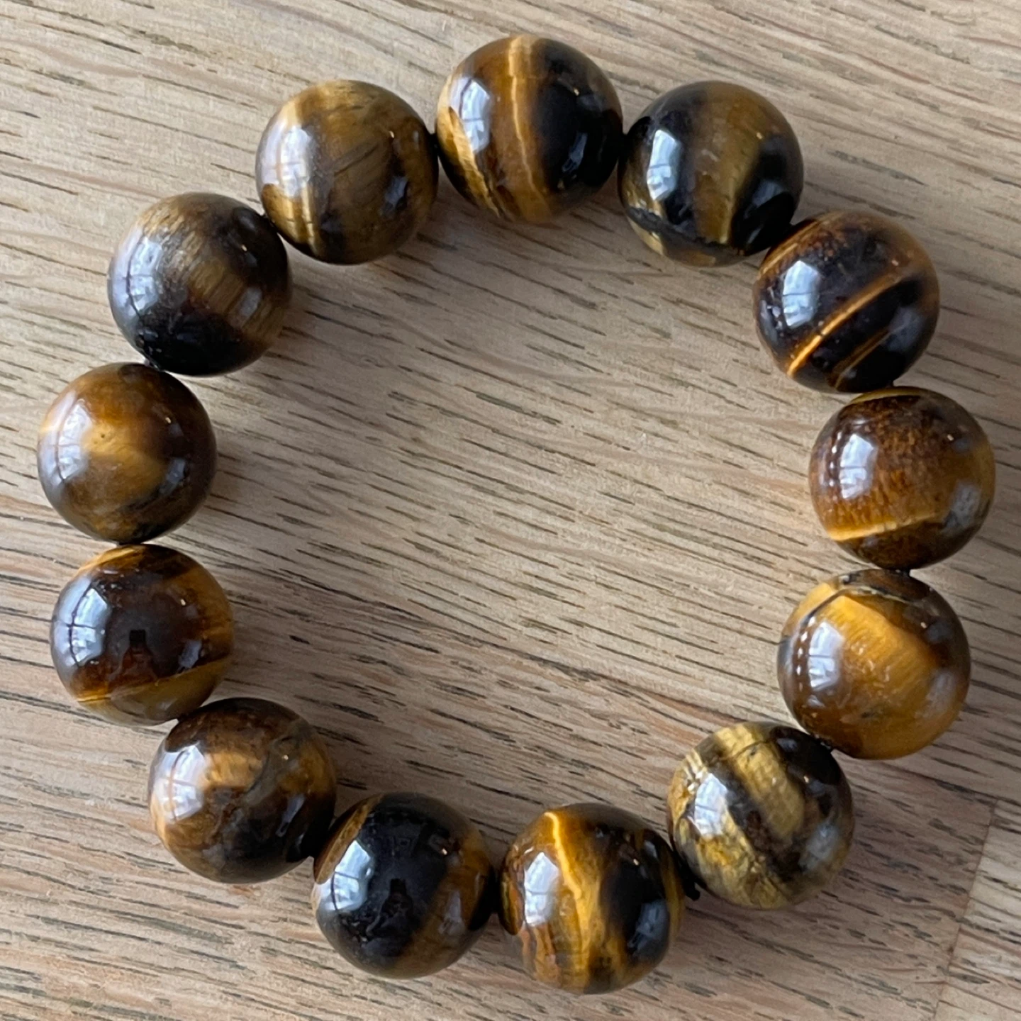 Yellow Tiger’s Eye bracelet (16mm bead) - photo 3