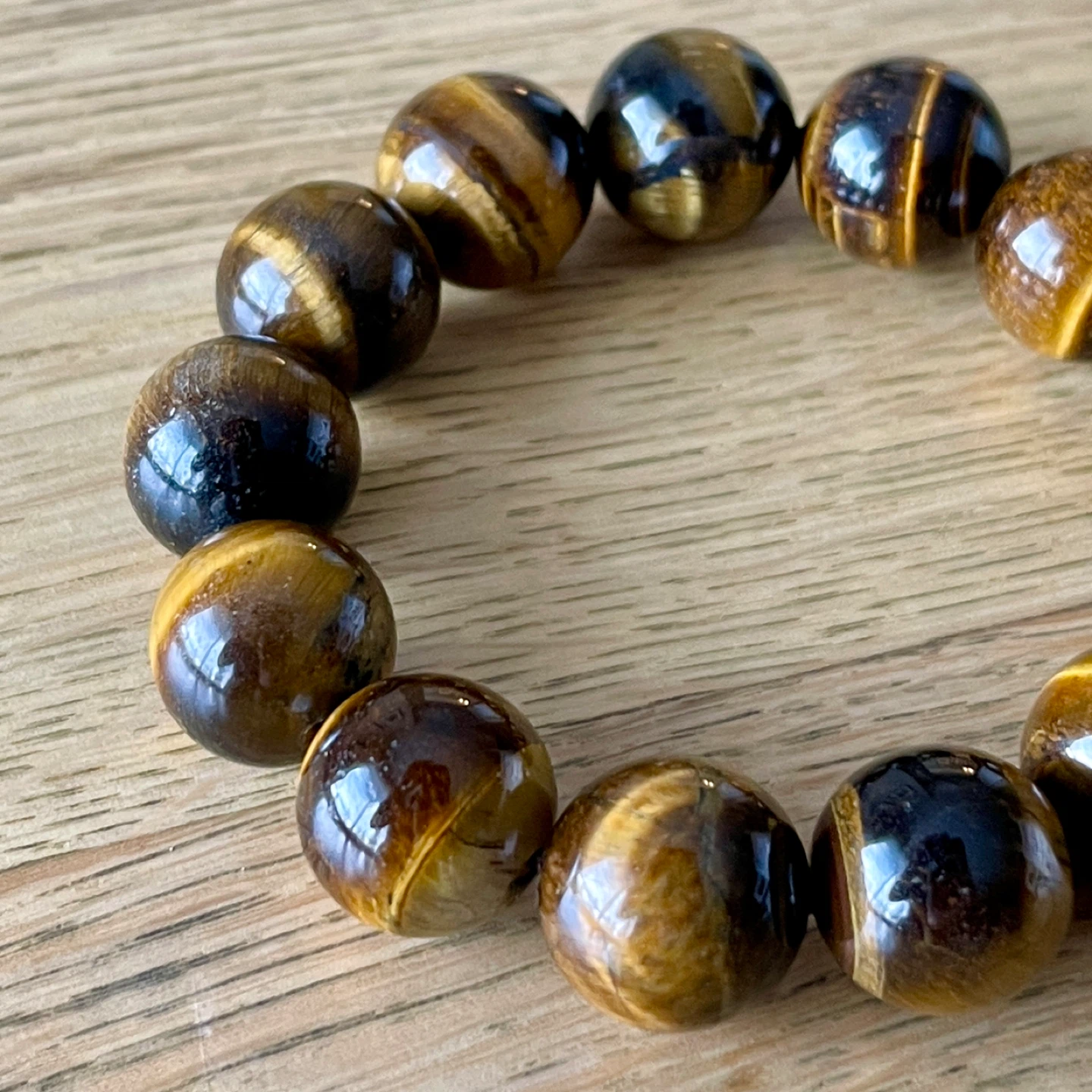 Yellow Tiger’s Eye bracelet (16mm bead)