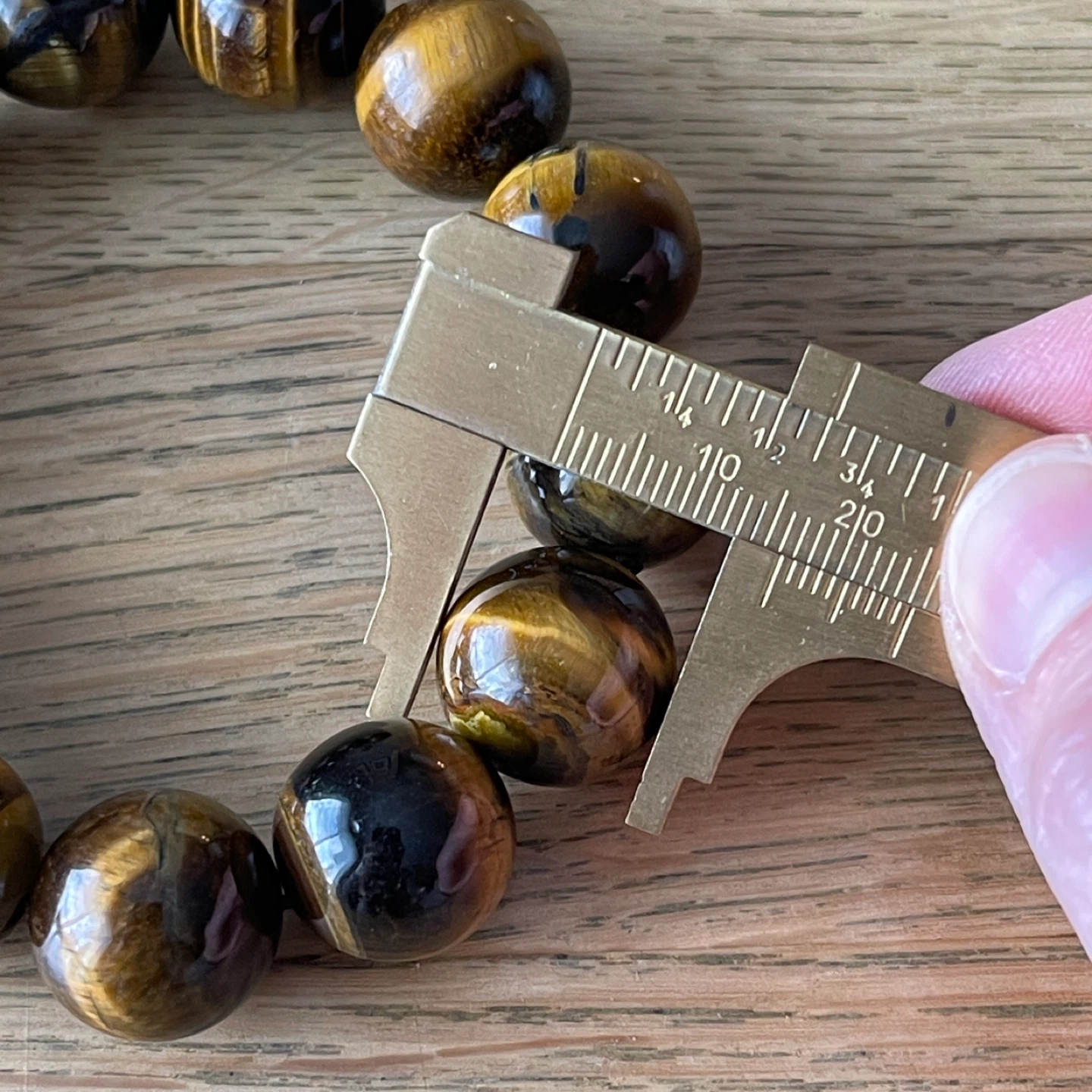Yellow Tiger’s Eye bracelet (16mm bead) - photo 5