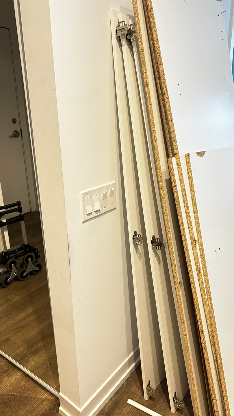 ❗️❗️MUST GO❗️❗️White Wardrobe with 3 Doors and Hanging Rail - photo 5