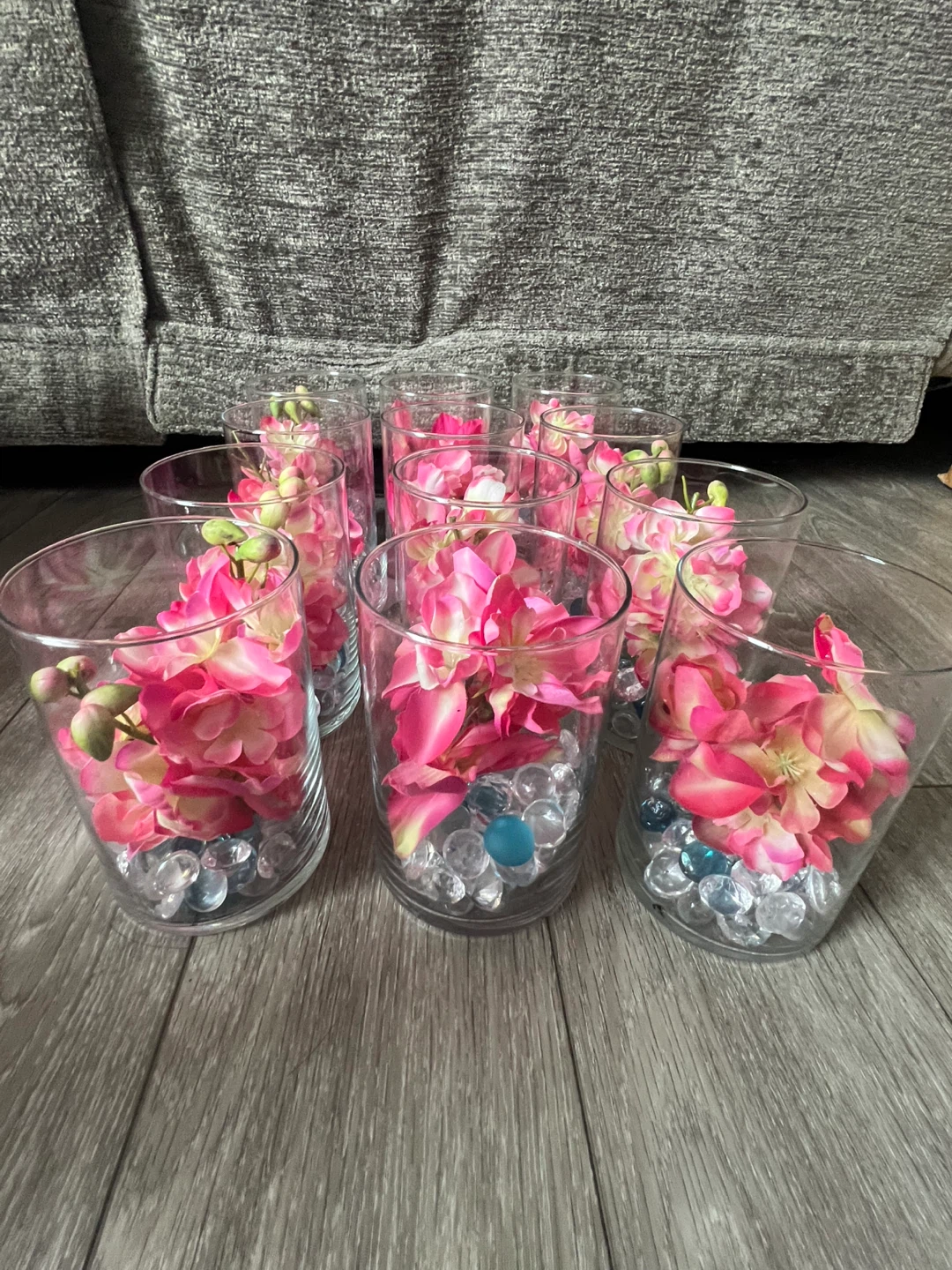 Set of Wedding centrepieces vases of Flower Arrangements - photo 5