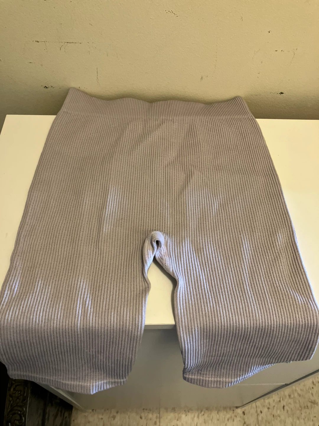 Zara Limitless Contour Collection Cycling Shorts Lilac M - photo 3