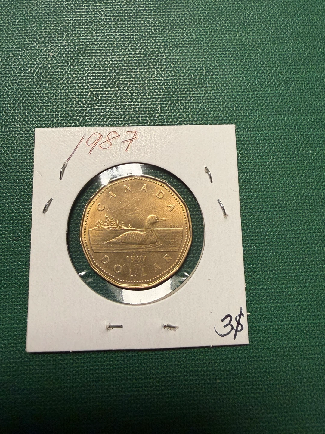 1987 Canadian Dollar Coin - photo 2