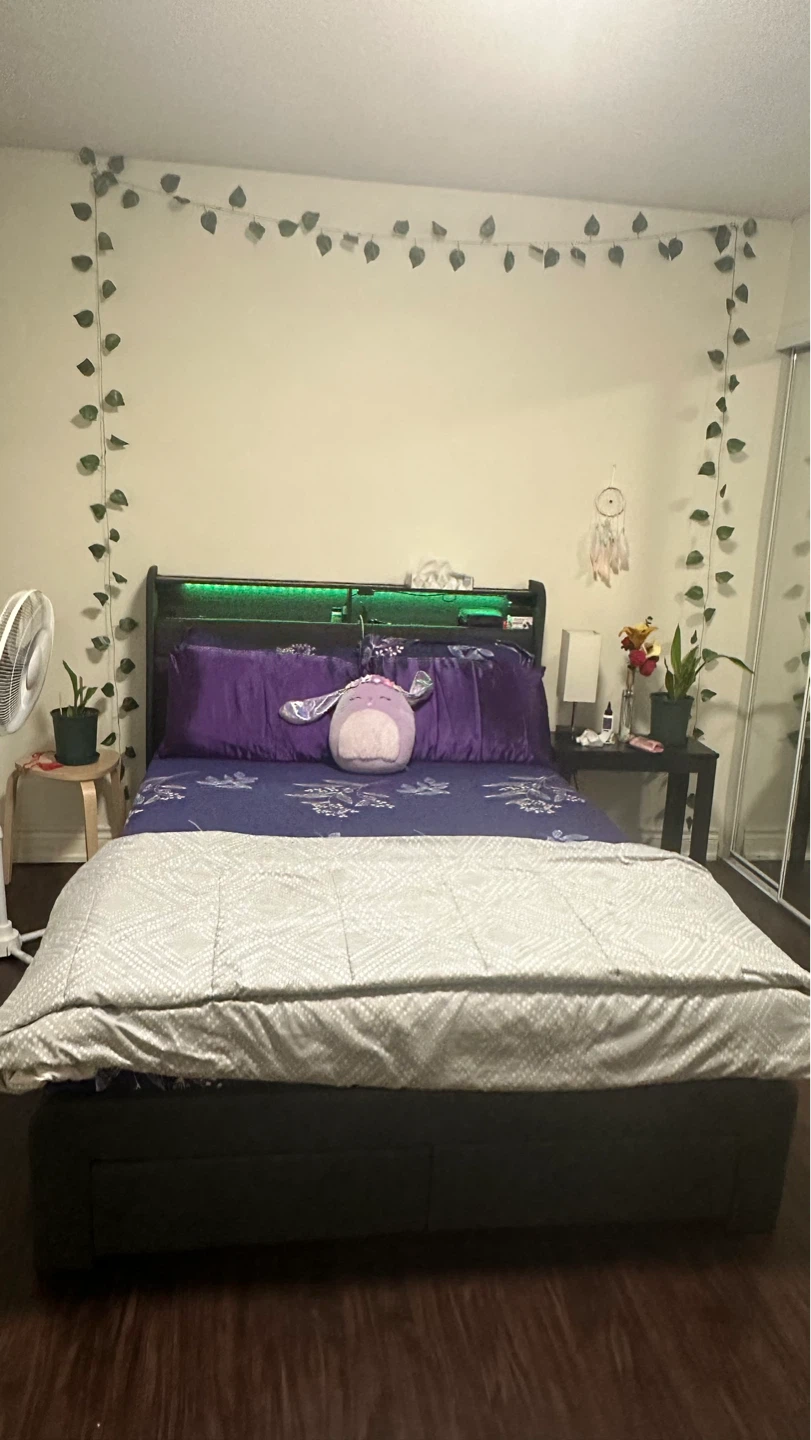4 Storage Bed Frame with LED Lights - photo 5