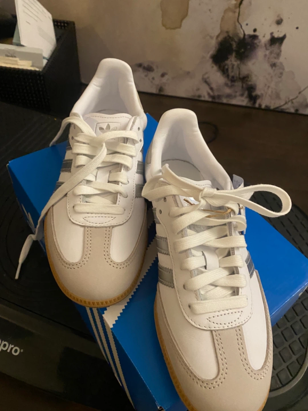 Adidas Samba OG W White Silver Gum Sole - photo 3
