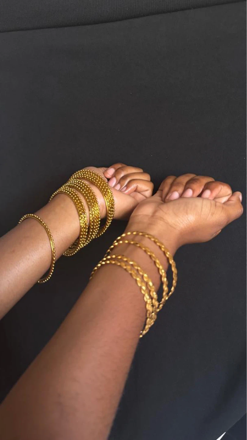 Gold-tone Bangles Set - photo 4
