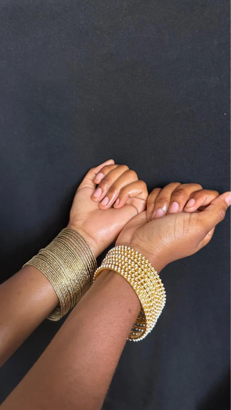 Gold-tone Bangles Set - photo 3