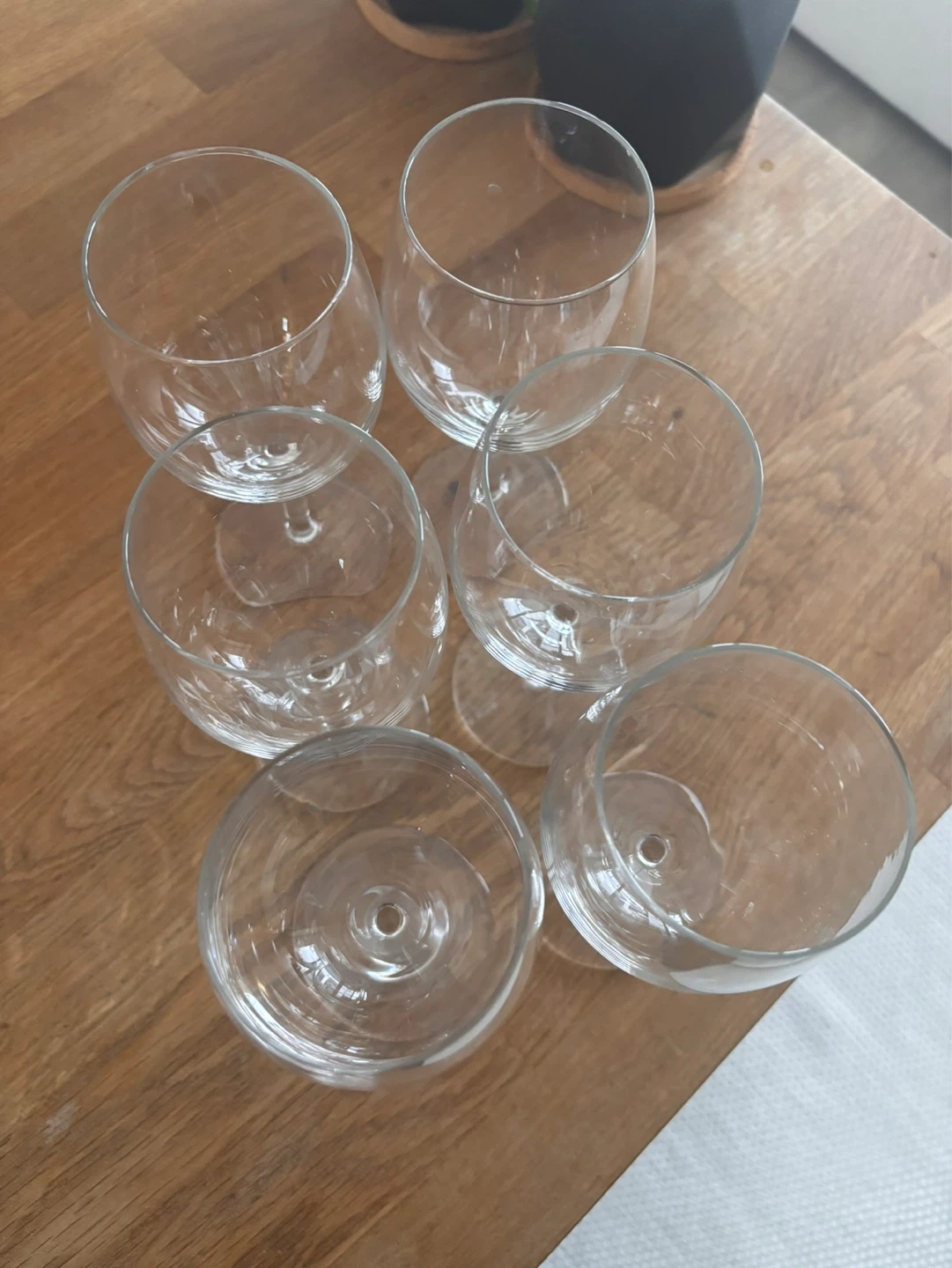 Set of 6 Clear Wine Glasses - photo 2