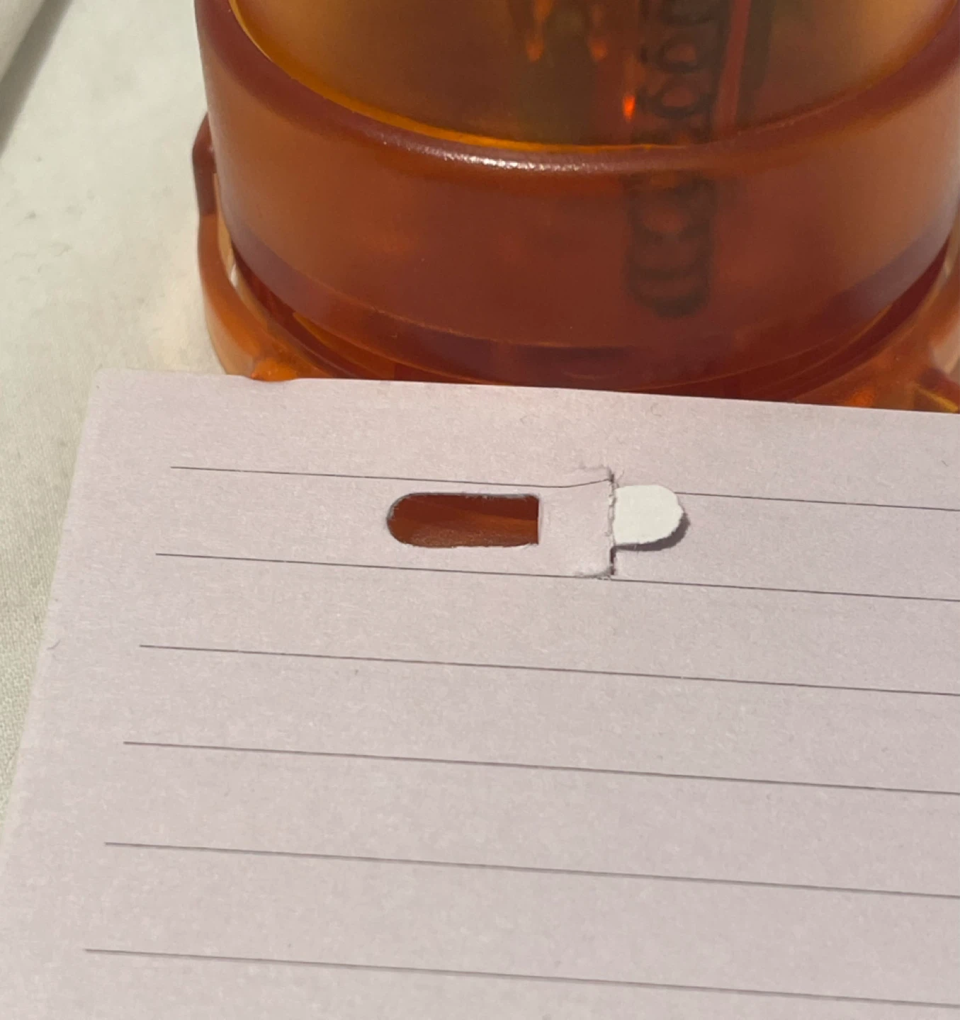 Orange Mini Stapler Stapleless - photo 5