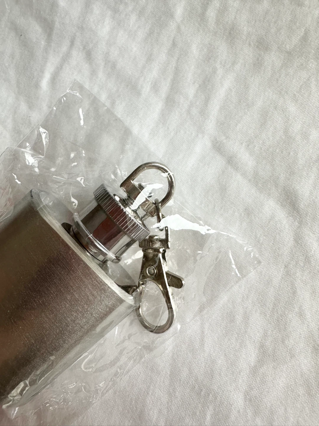 🆕 10oz Stainless Steel Flask Keychain - photo 2