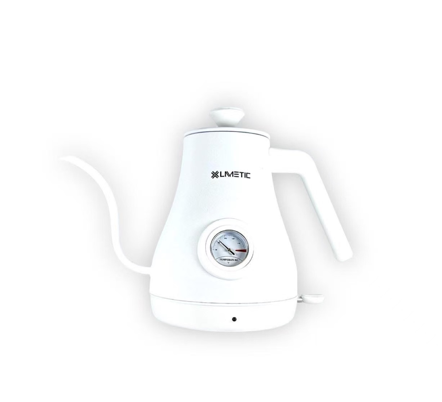 XLMETIC White Gooseneck Kettle with Thermometer