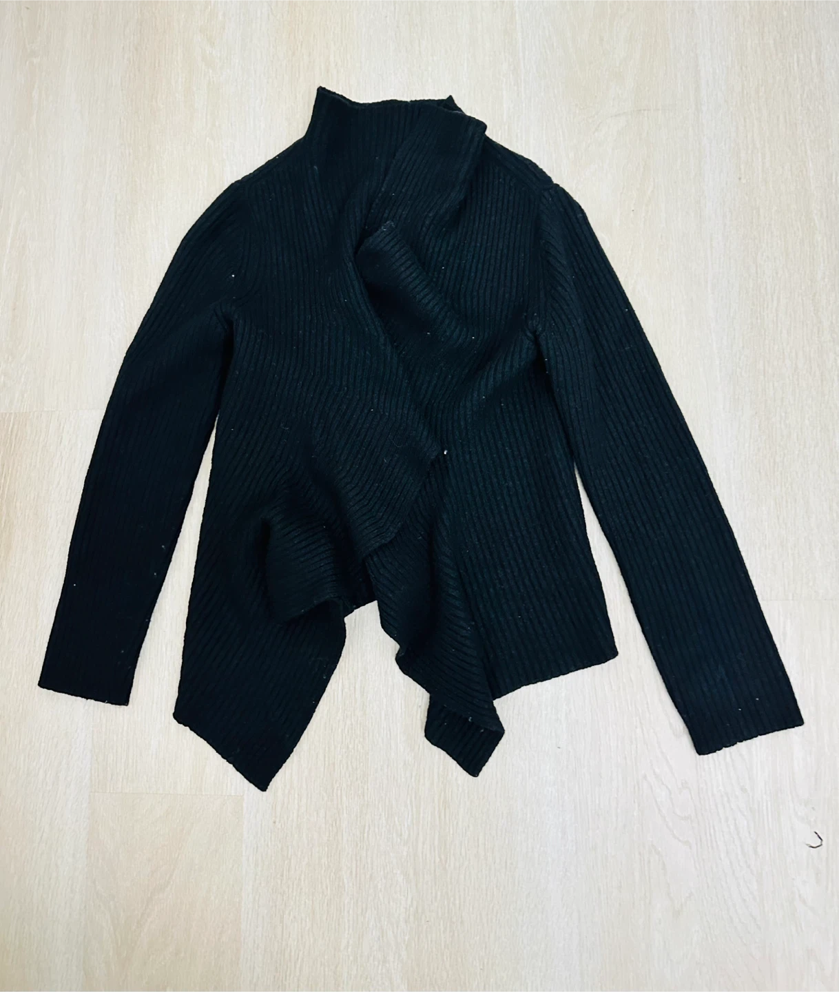 Black Waterfall Cardigan - photo 2