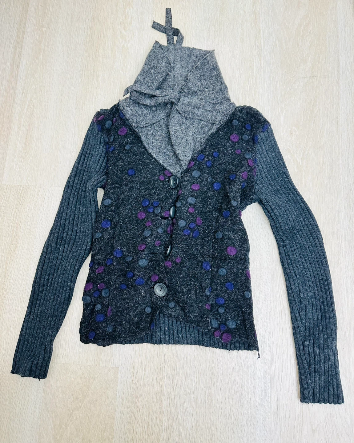 Black Waterfall Cardigan