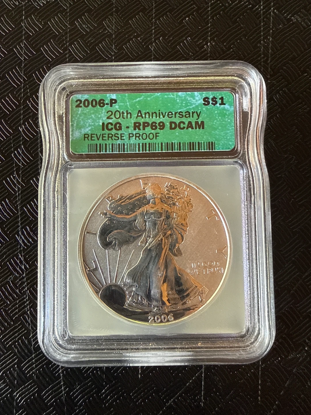 2006 American Eagle Silver Dollar Coin REVERSE PROOF