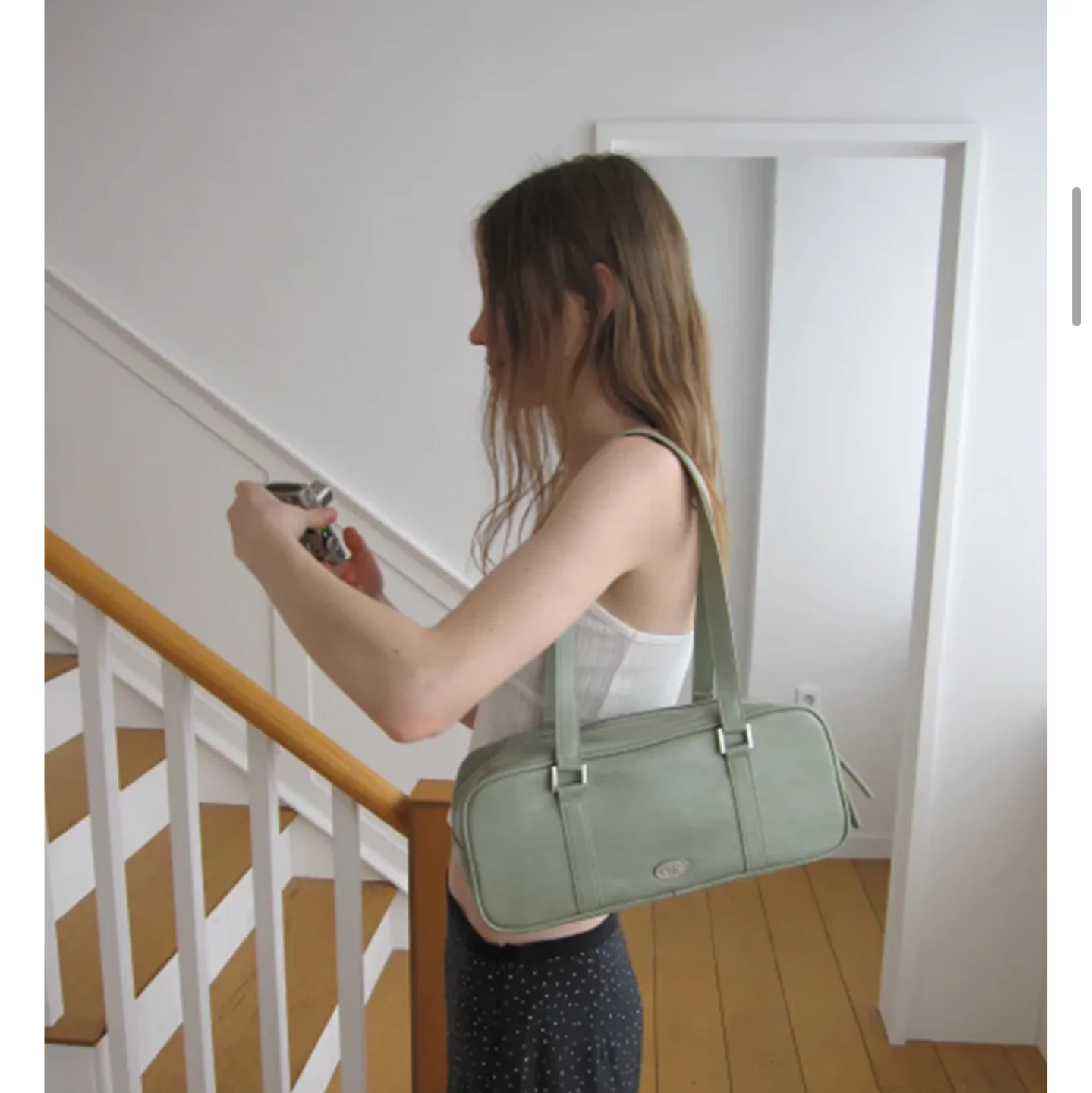 Dumaro Baguette Bag - Sage Green - photo 3