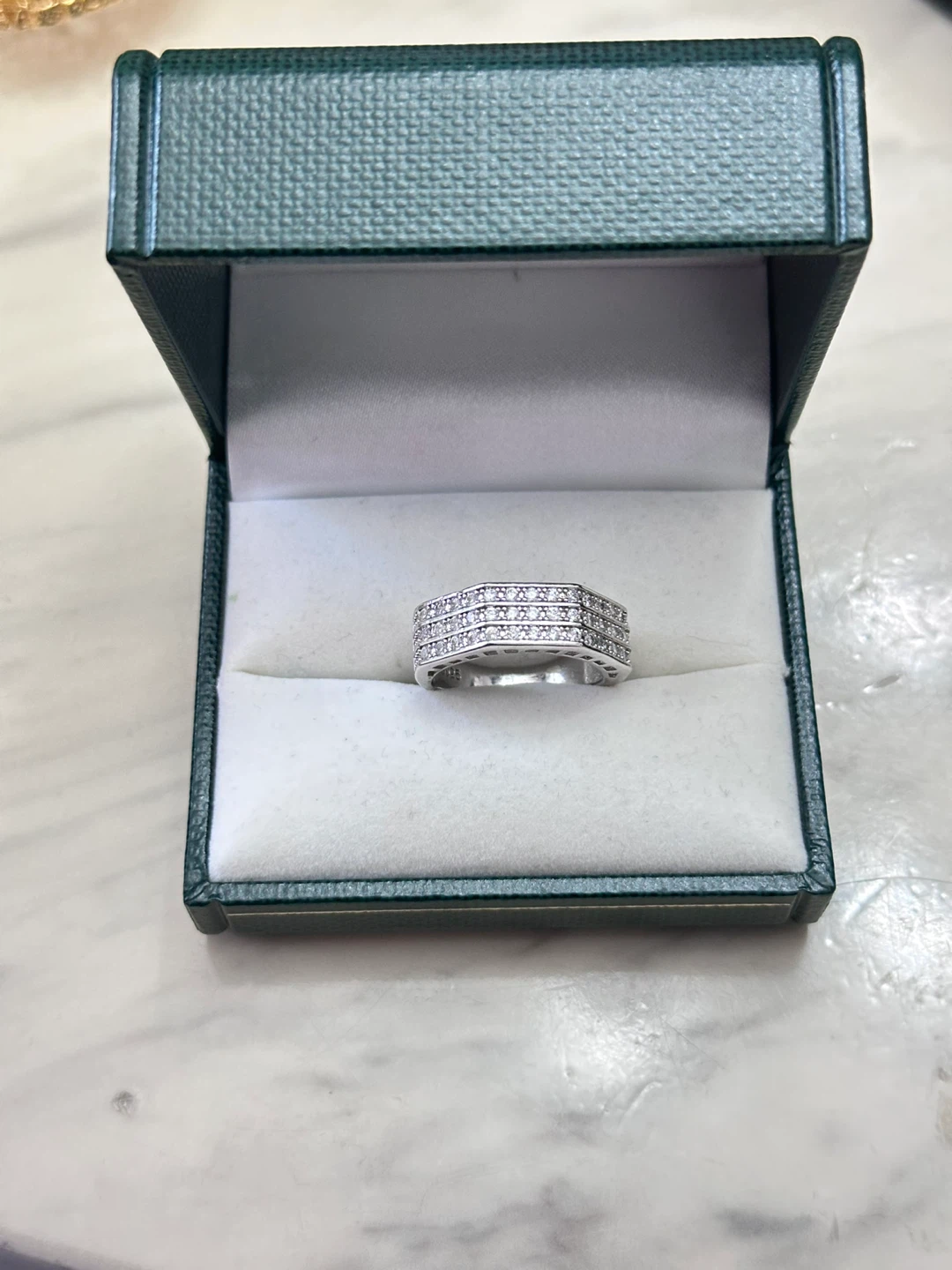 Set of 2 Sterling Silver Rings with Cubic Zirconia - photo 3