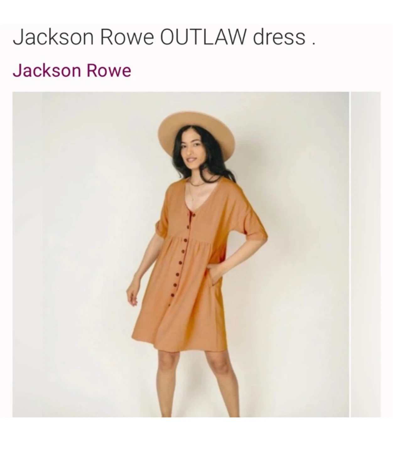 Jackson Rowe OUTLAW Dress - Size L