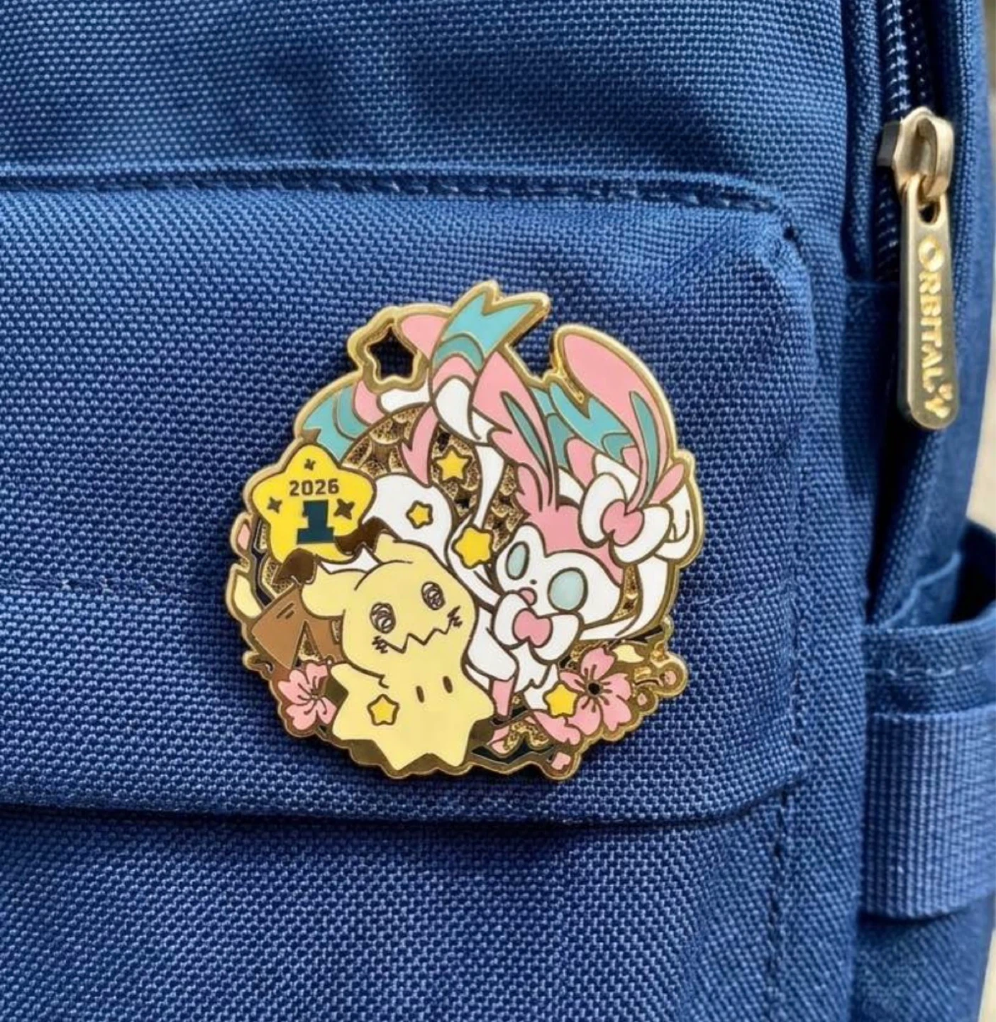Pokemon Mimikyu and Sylveon Enamel Pin