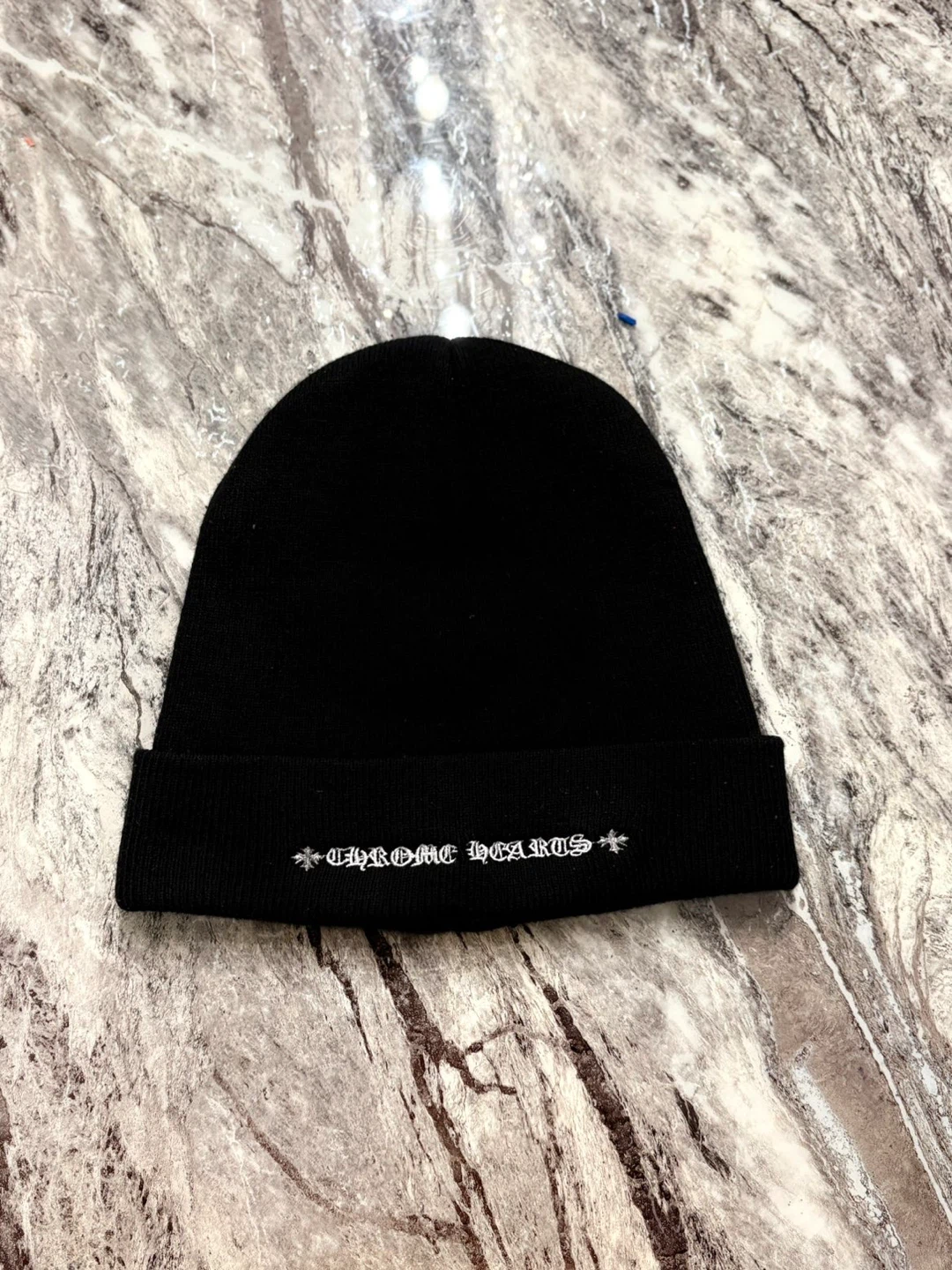 Black Chrome Hearts Beanie - photo 3