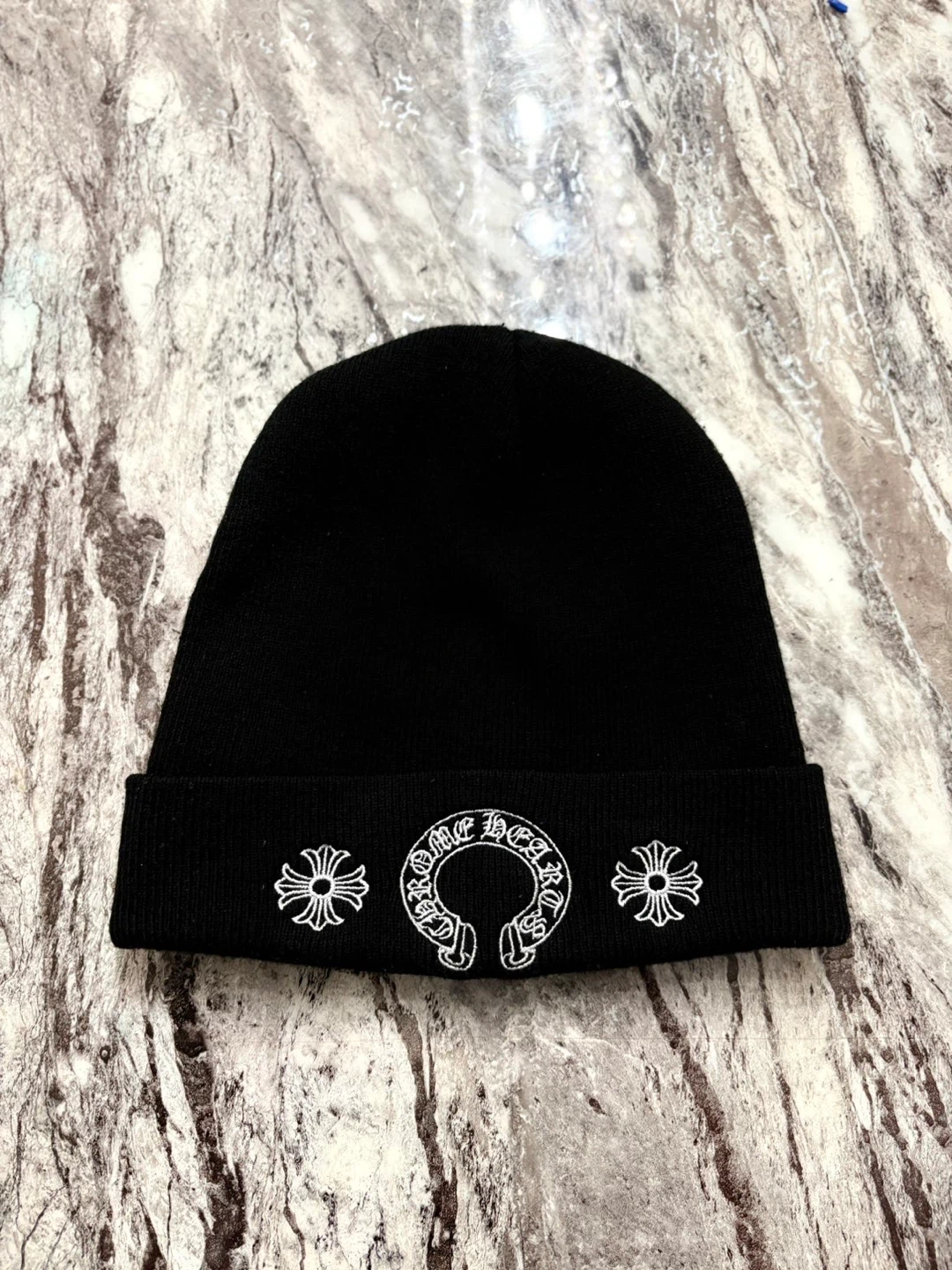 Black Chrome Hearts Beanie