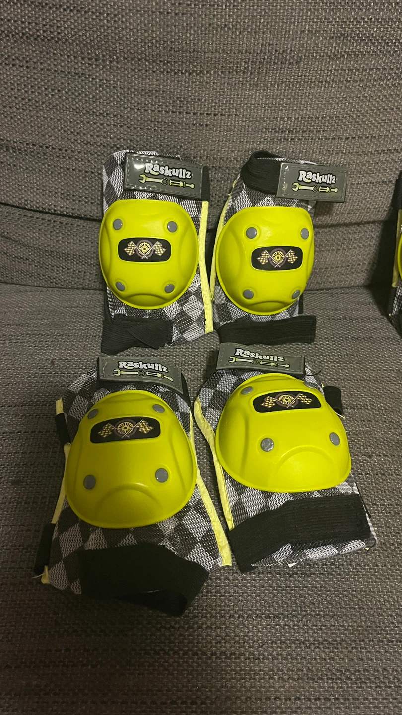 Raskullz Yellow Safety Gear - 2 Sets (Elbow Pads & Knee Pads) - photo 2