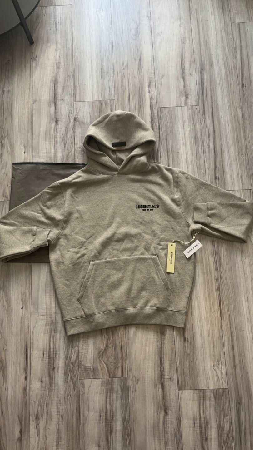 Essentials dark oatmeal hoodie