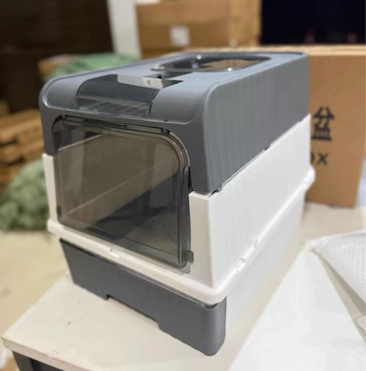 Enclosed Cat Litter Box with Scoop - photo 2