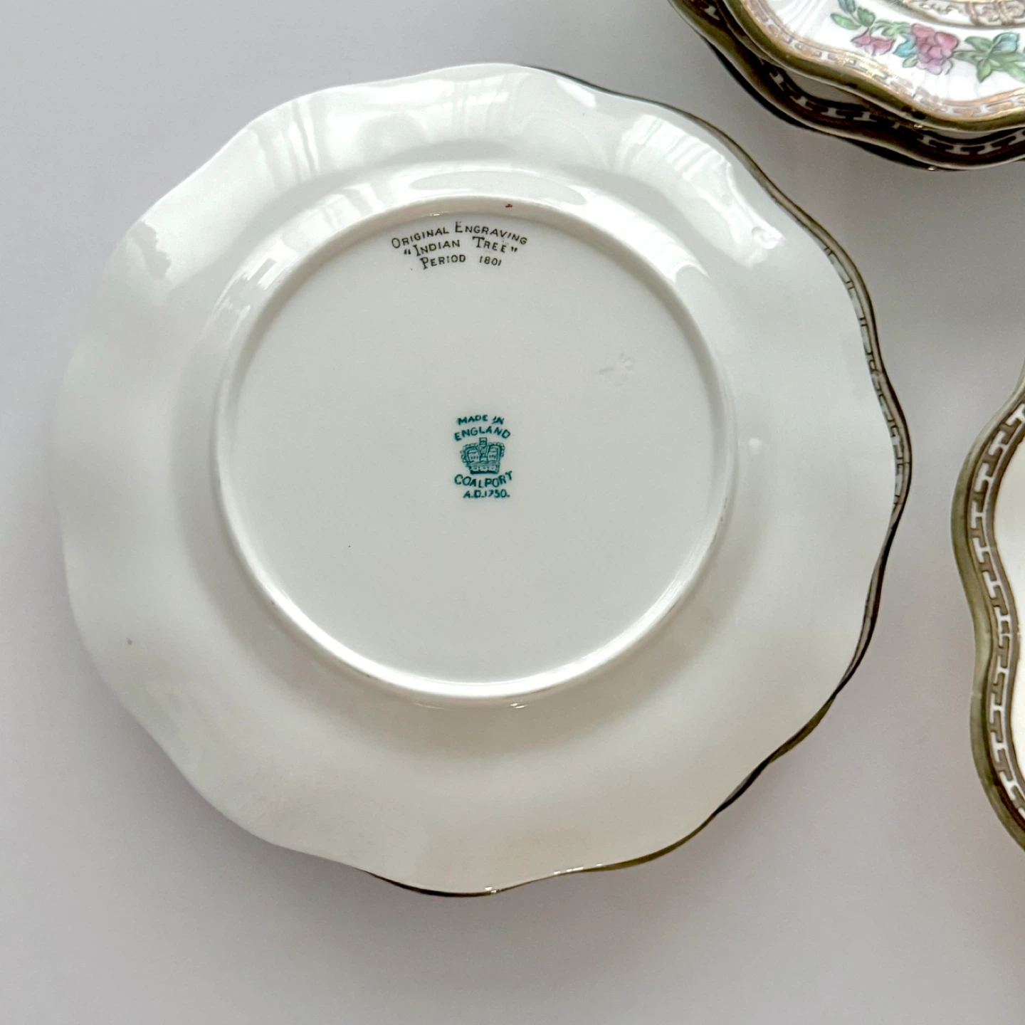 Antique Coalport Indian Tree scalloped plates (see prices) - photo 5