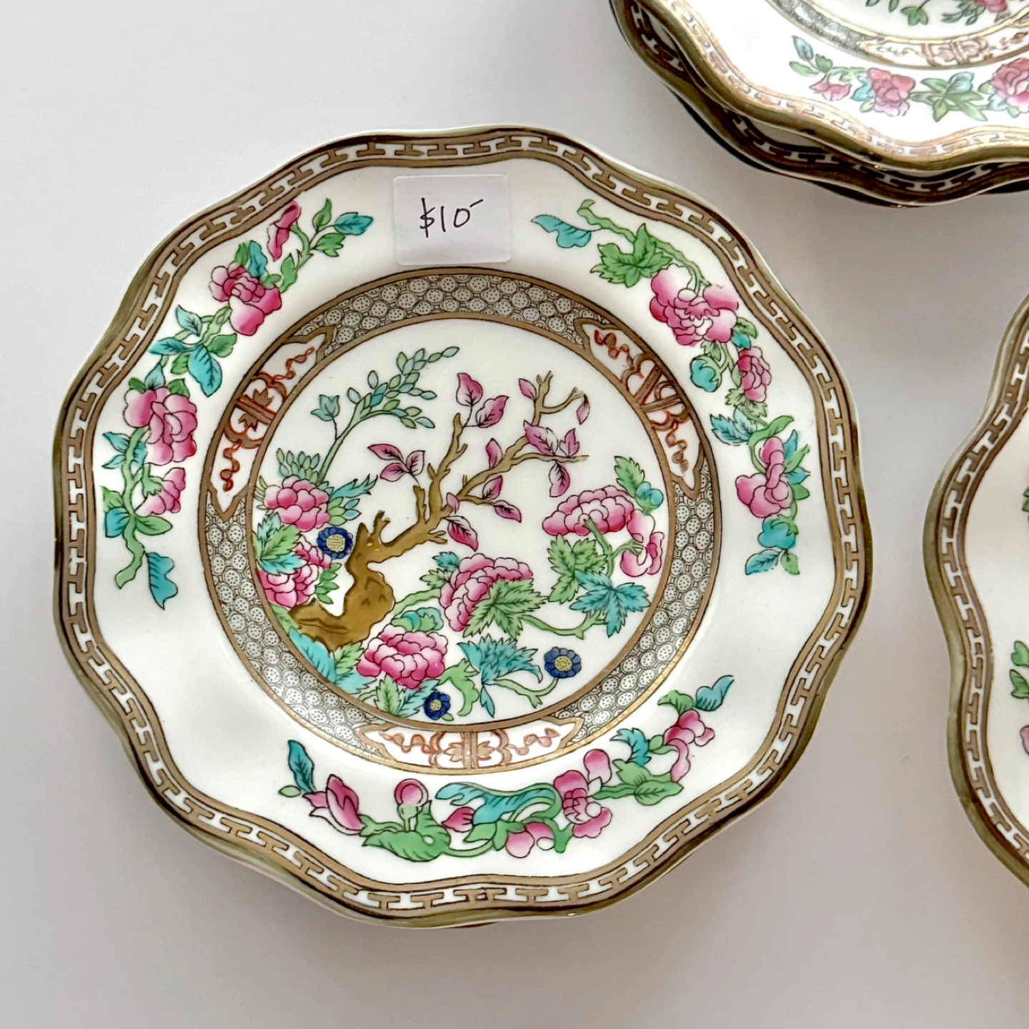Antique Coalport Indian Tree scalloped plates (see prices) - photo 2