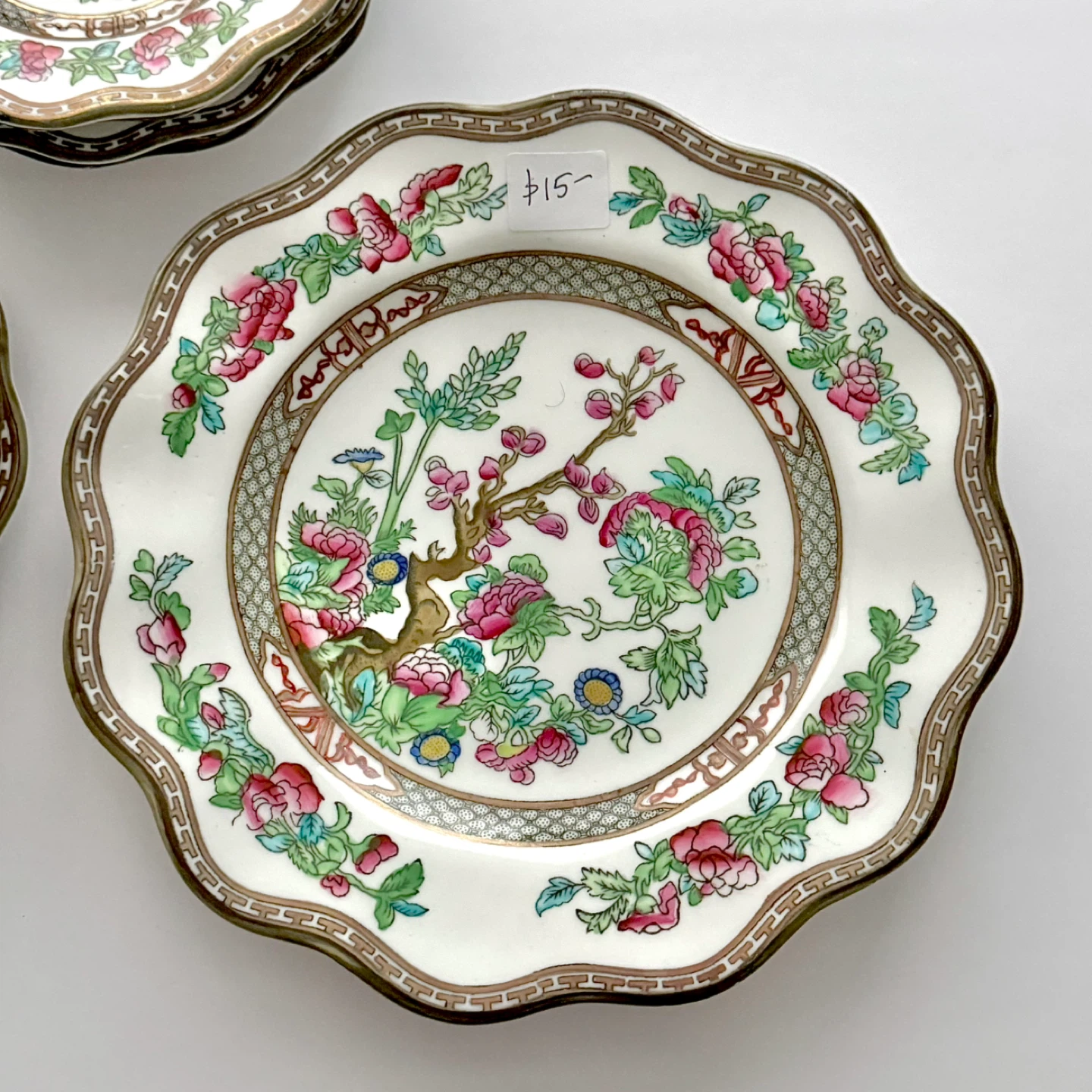 Antique Coalport Indian Tree scalloped plates (see prices) - photo 3