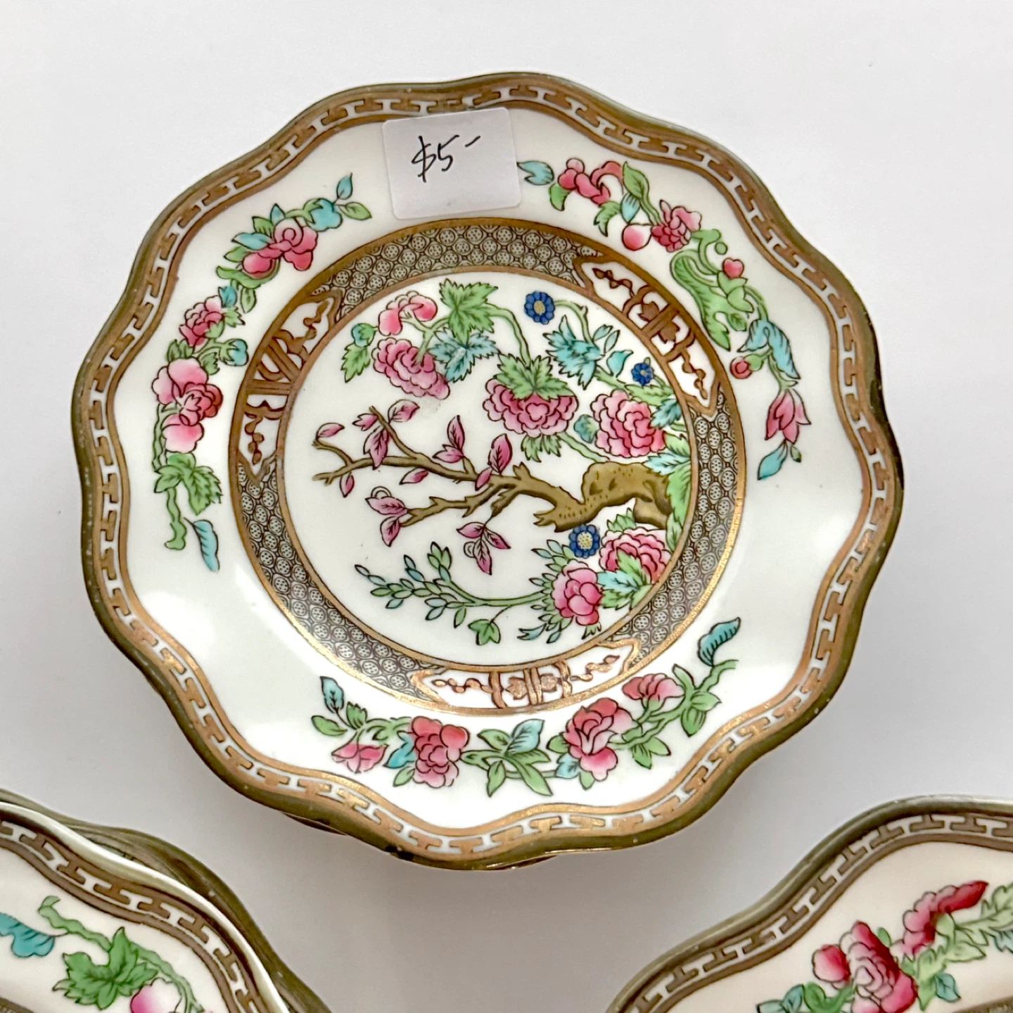 Antique Coalport Indian Tree scalloped plates (see prices) - photo 4