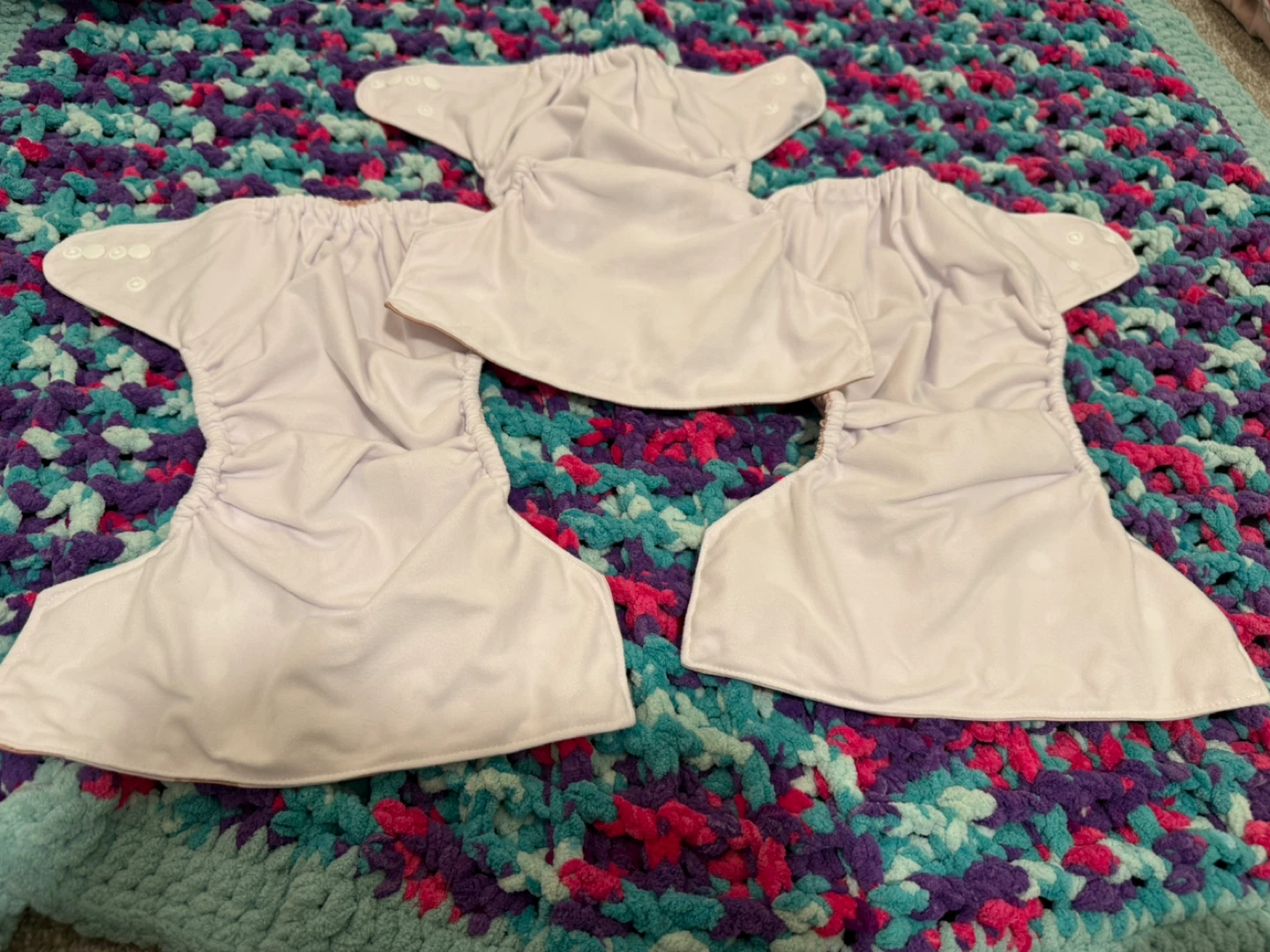 3 New Cloth Diapers with Assorted Prints - photo 2