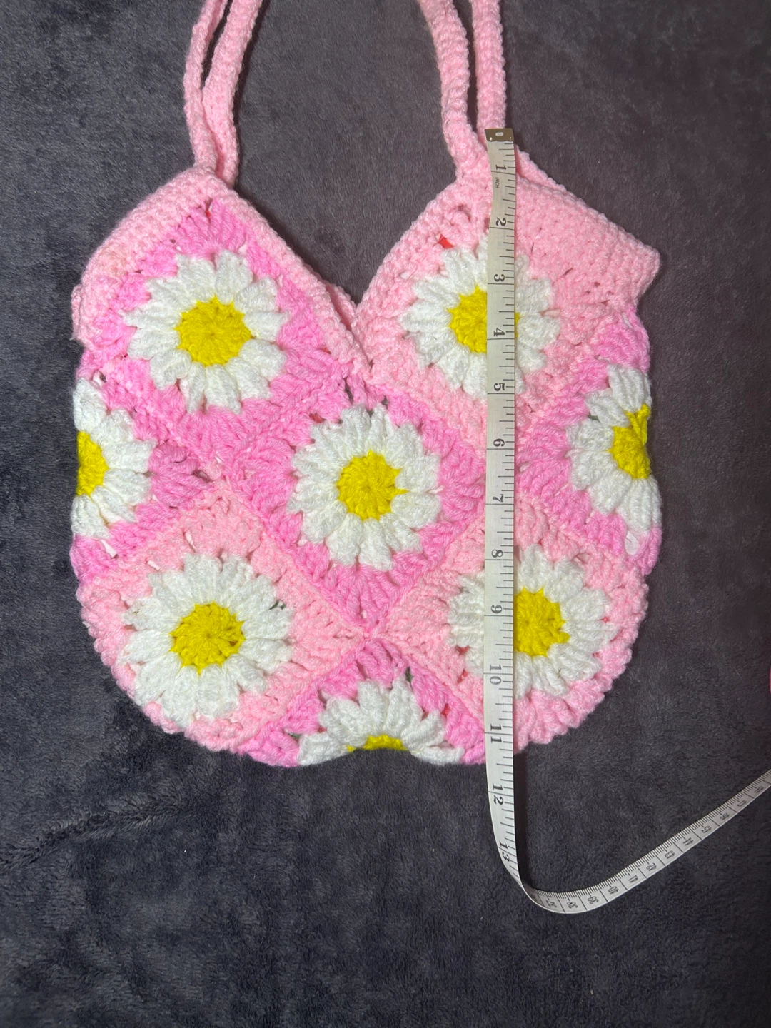 Pink Crochet Daisy Bag - photo 2