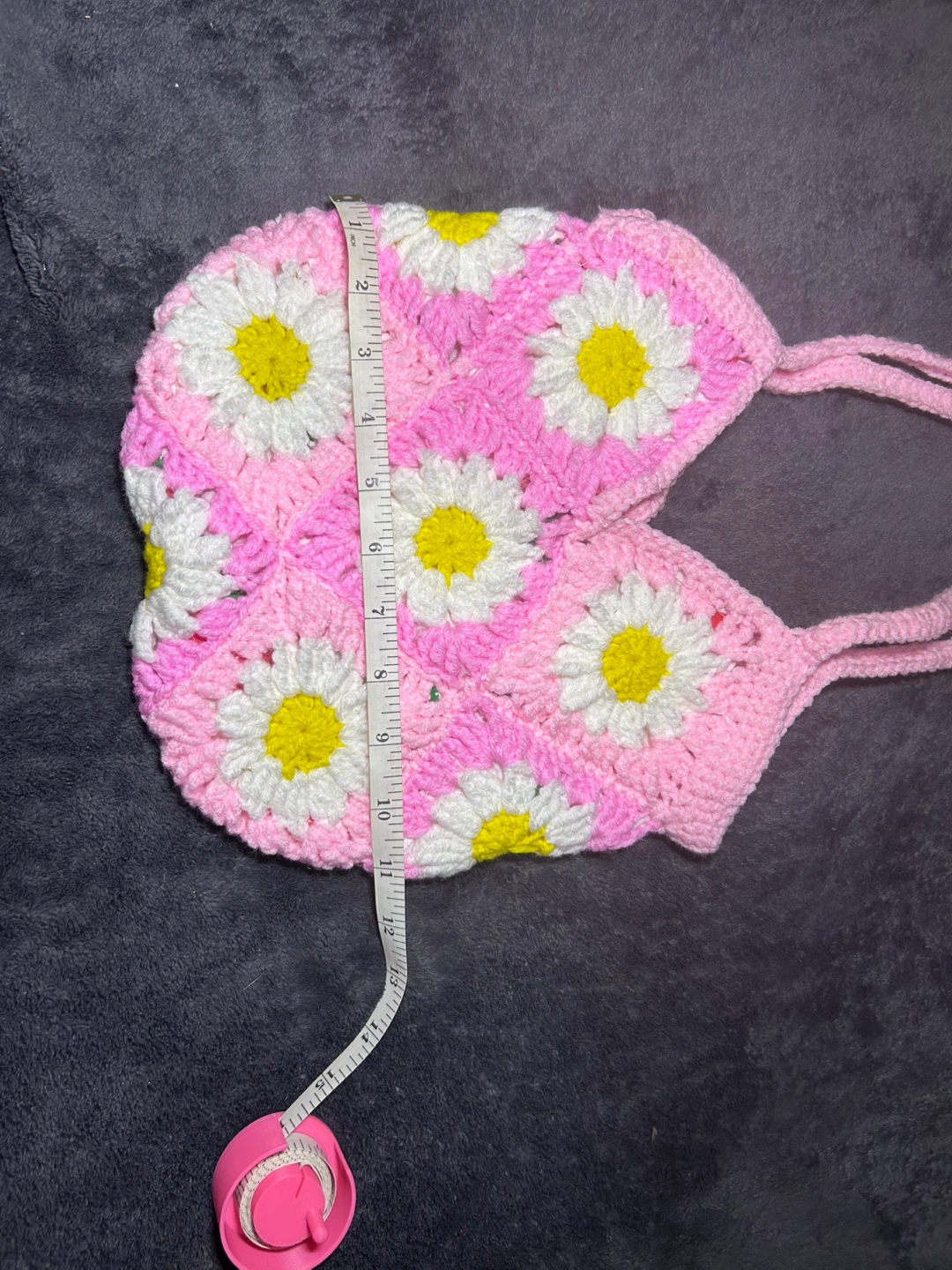 Pink Crochet Daisy Bag - photo 3