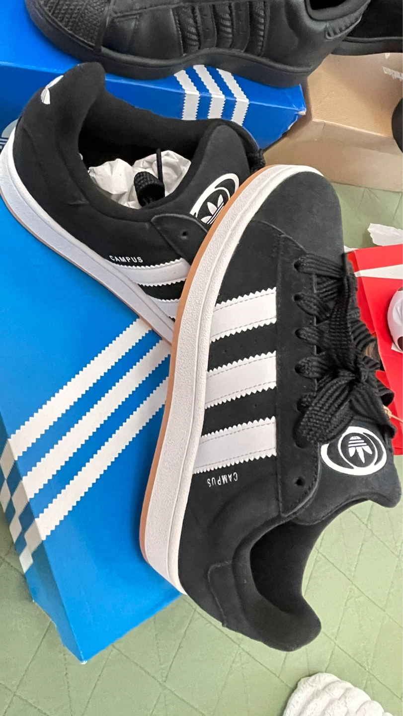 Adidas Campus Black Suede Sneakers Men's US 7 - photo 2