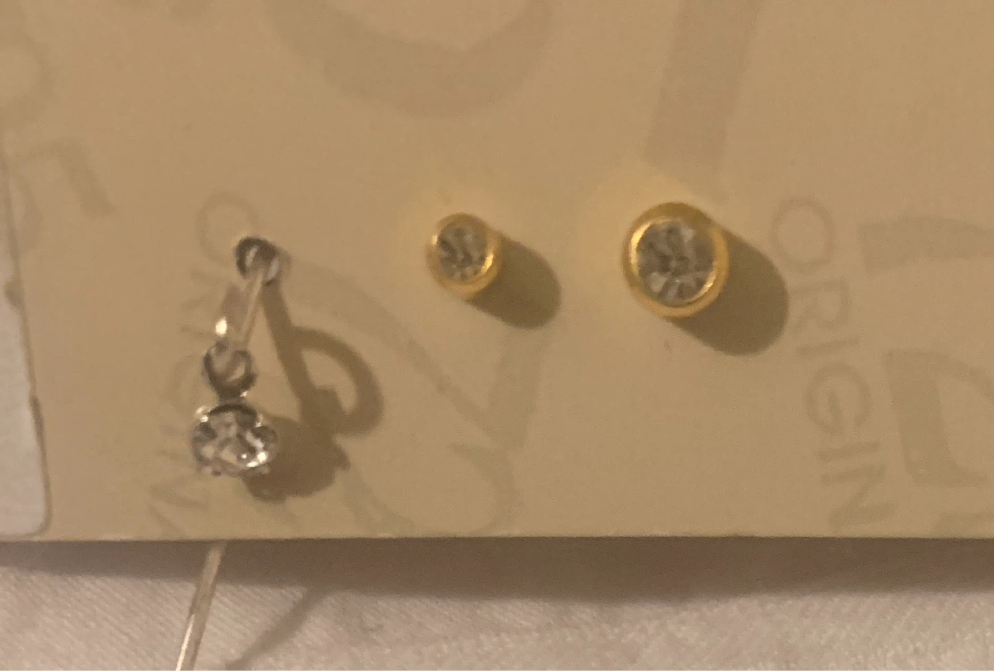 3 Pairs of Stud Earrings and Dangle Earring Set