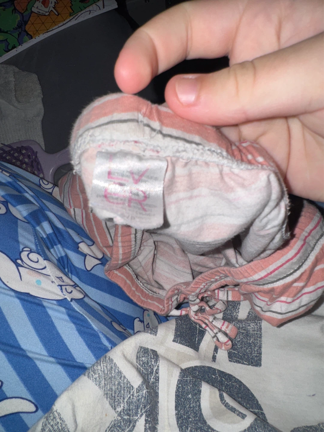 Pink Striped Sleep Shorts