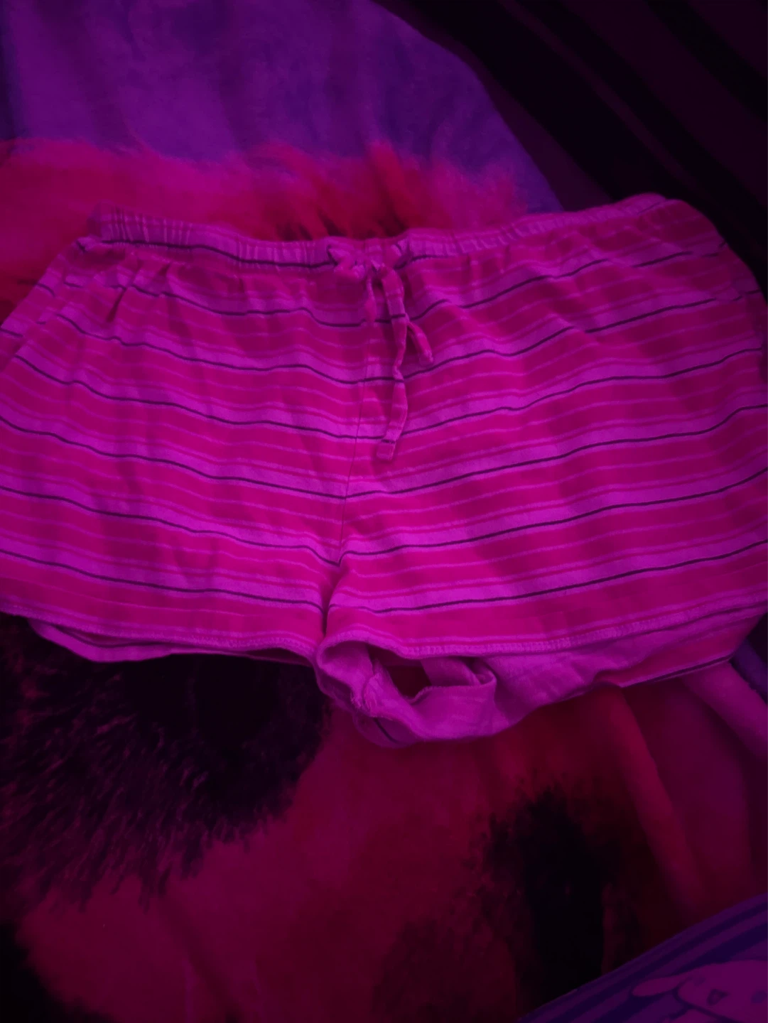 Pink Striped Sleep Shorts - photo 2