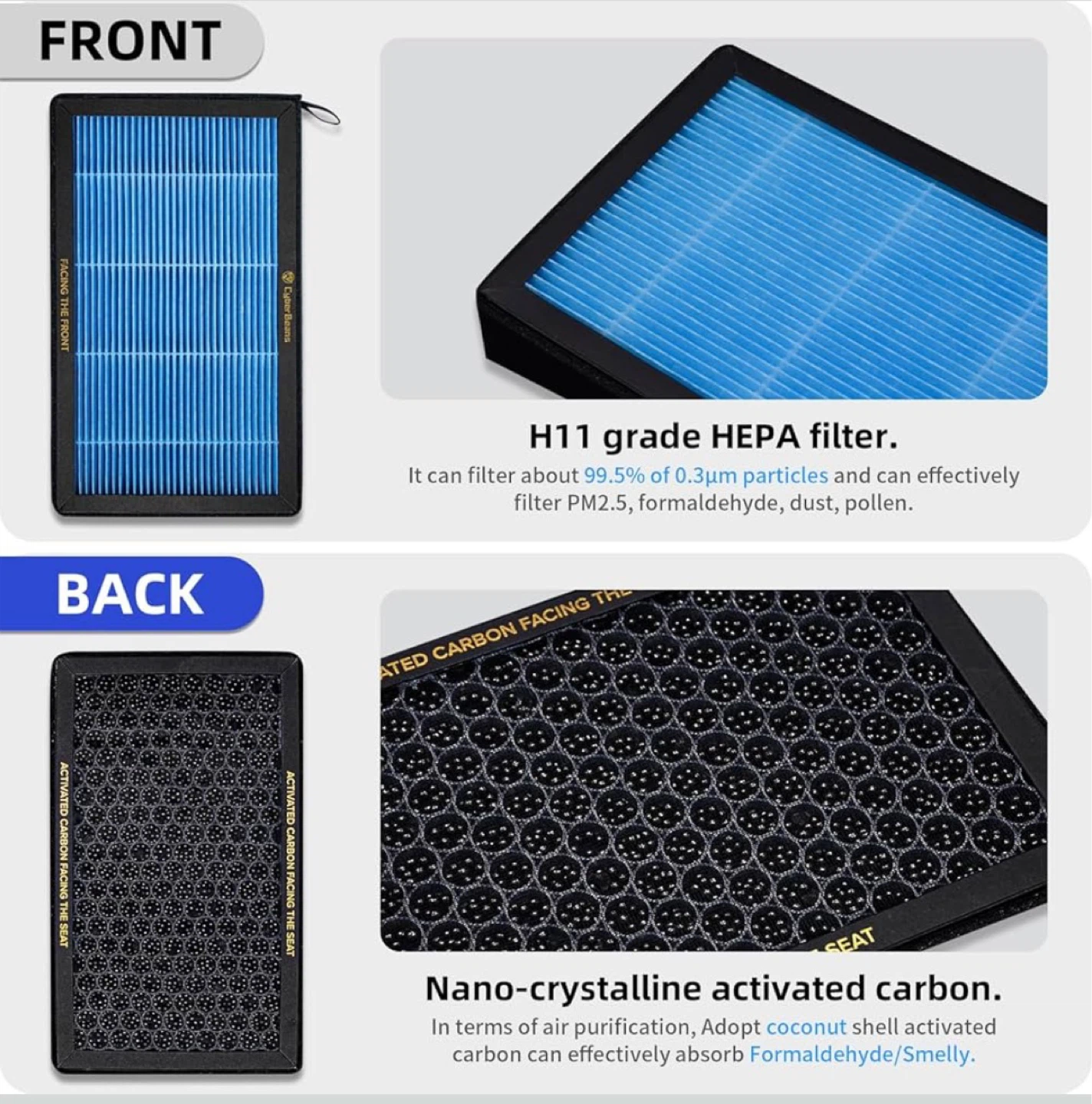 CyberBeans HEPA Cabin Air Filter for Tesla Model 3 & Model Y - photo 5