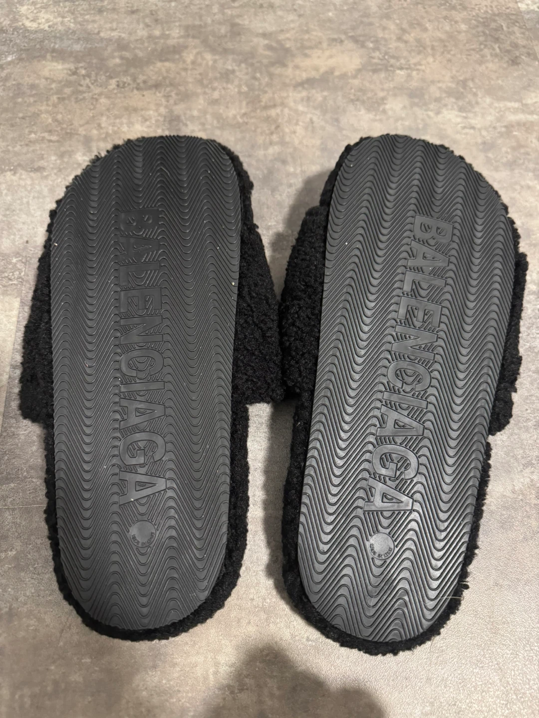 Balenciaga Black Fur Slides - photo 2
